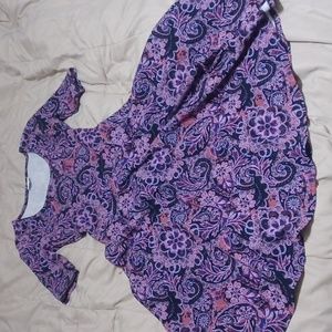 Lularoe purple paisley dress